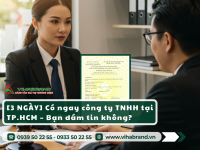 Dịch vụ thành lập công ty TNHH tại TP.HCM: Trọn gói, chỉ từ 3 ngày – Hỗ trợ 100% thủ tục pháp lý