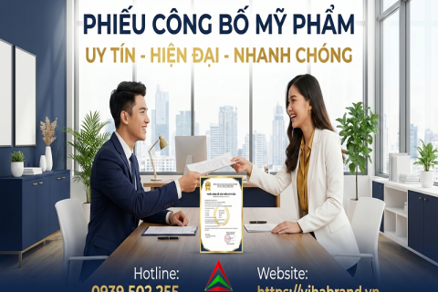 Dịch Vụ Công Bố Mỹ Phẩm Cho Cá Nhân Và Doanh Nghiệp Tại TPHCM, Long An