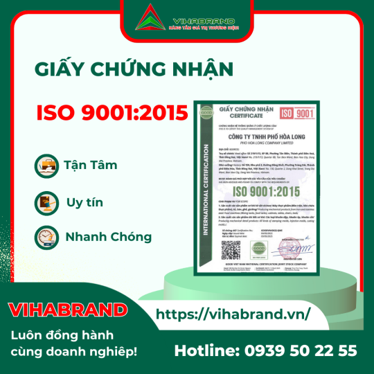 Giấy Chứng Nhận ISO