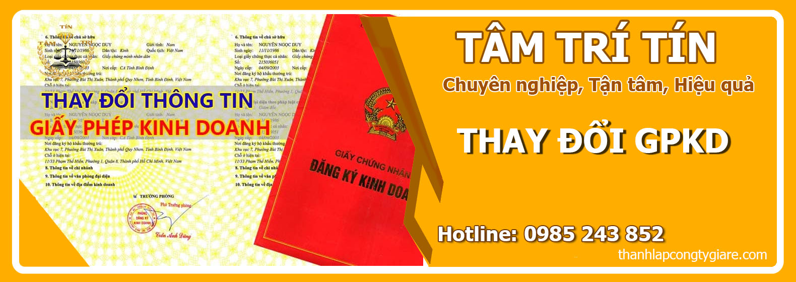 Thay đổi GPKD